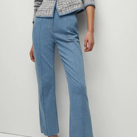 Veronica Beard Kean Pant, Denim - Picture 2 of 5